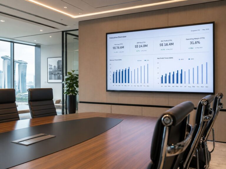 How to build a management dashboard for Singapore investors