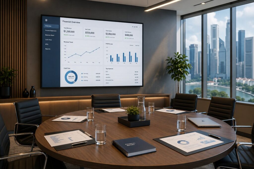 Our CFO as a Service provides Singapore companies with C suite financial guidance at a fraction of the cost