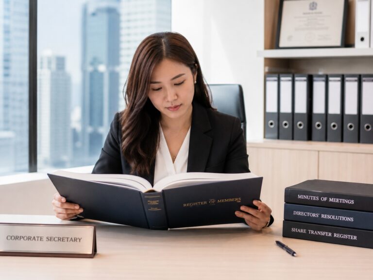 Our corporate secretary services helps companies ensure compliance with Singapore regulations