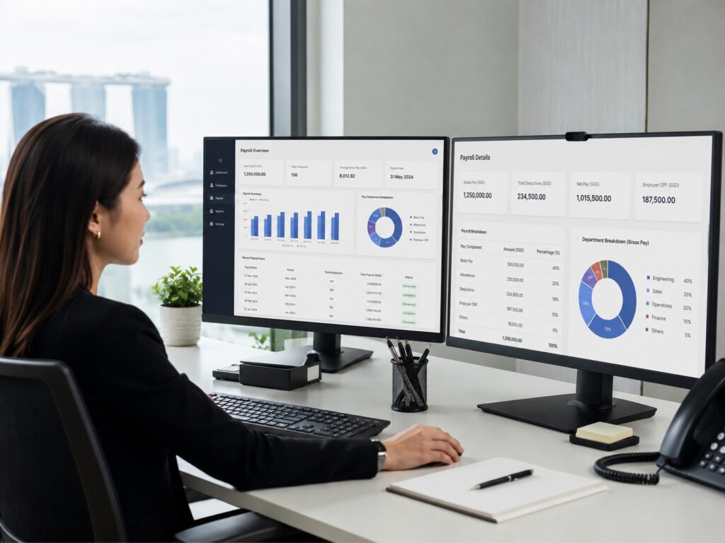 Abacus staff helping client companies handle their payroll