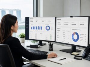 Abacus staff helping client companies handle their payroll