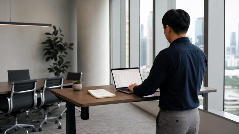 A founder preparing for a business valuation before fundraising