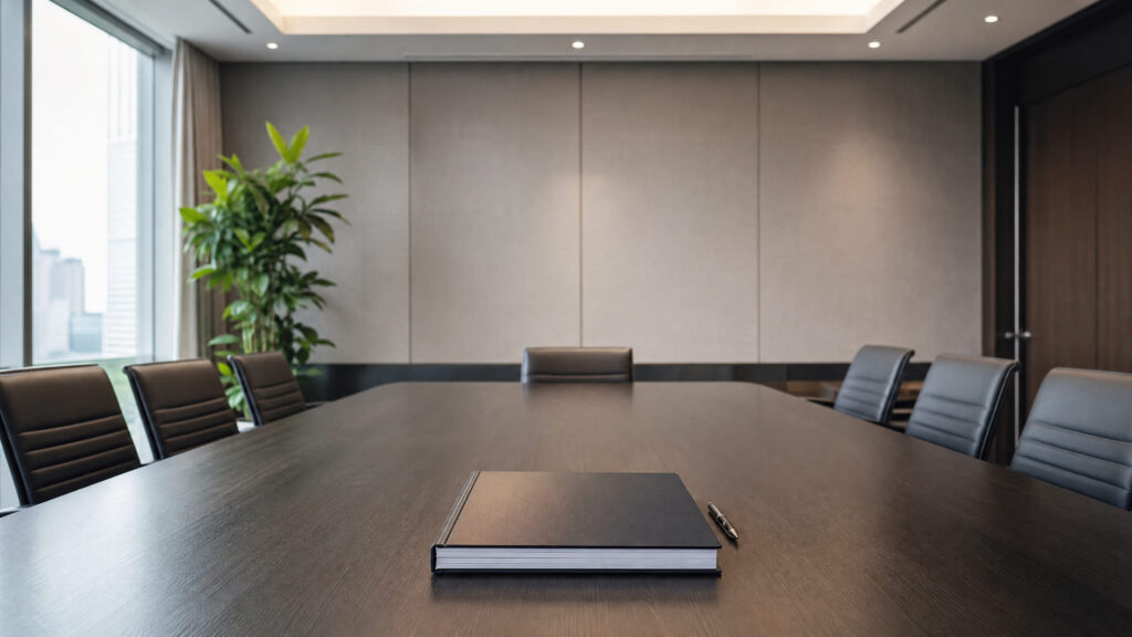 Empty board room