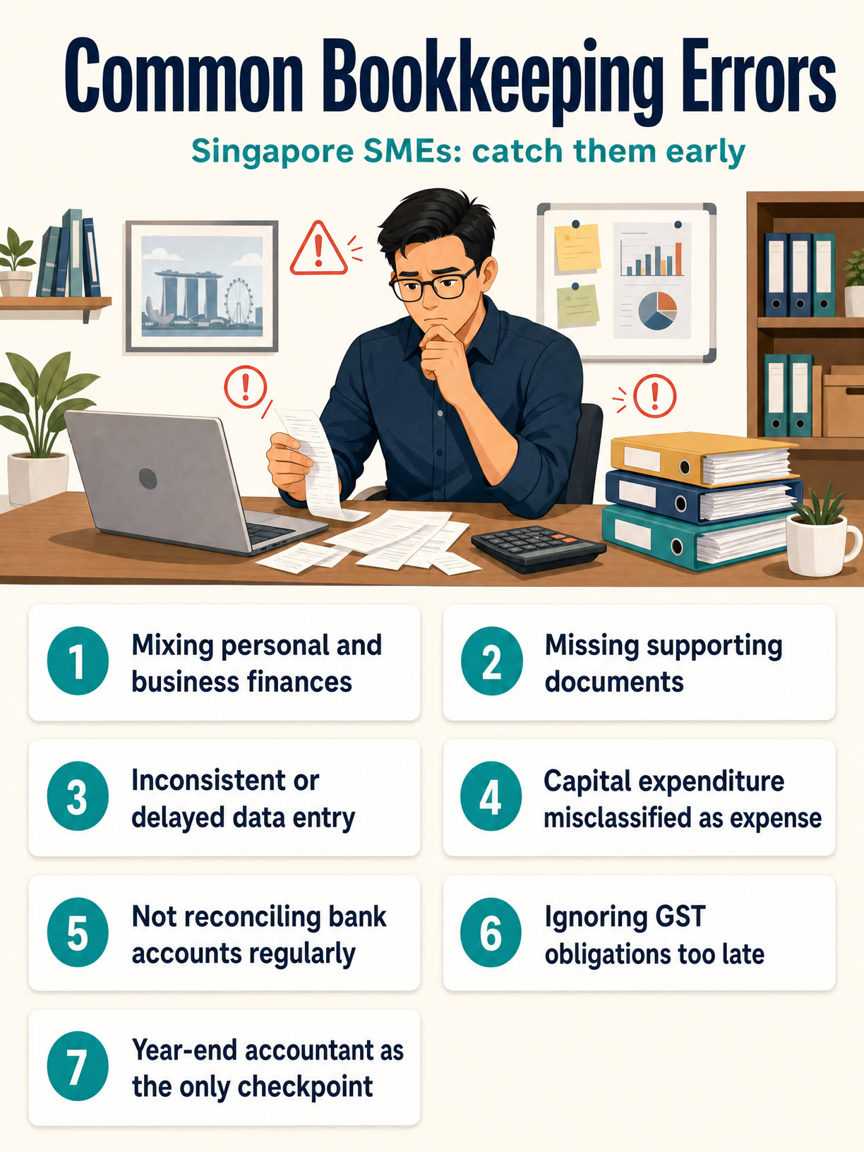 Avoid these common bookkeeping mistakes